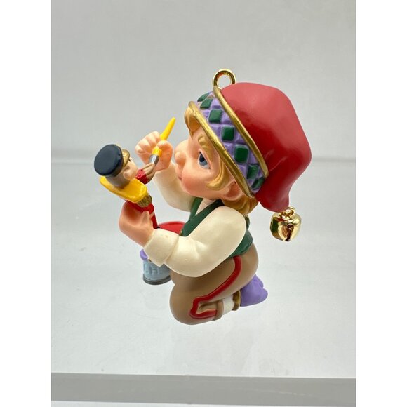 Hallmark Keepsake Collector Club Ornament Set Santa Elf Snowman 1999 Vintage - Picture 12 of 16